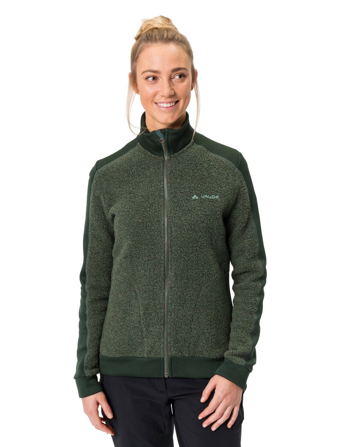 Women's Wool forest Klimaneutral Skomer Outdoorjacke Jacket dusty VAUDE (1-St) kompensiert Fleece