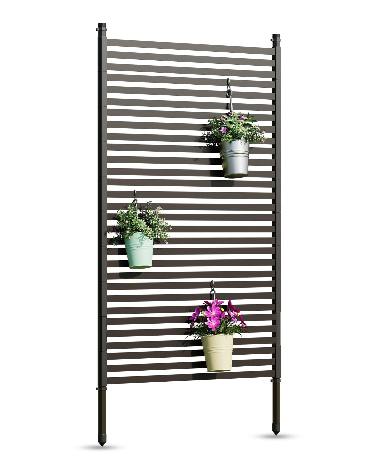 GarveeMore Paravent 72× 36in Freistehender Metall Datenschutzbildschirm für günstig online kaufen