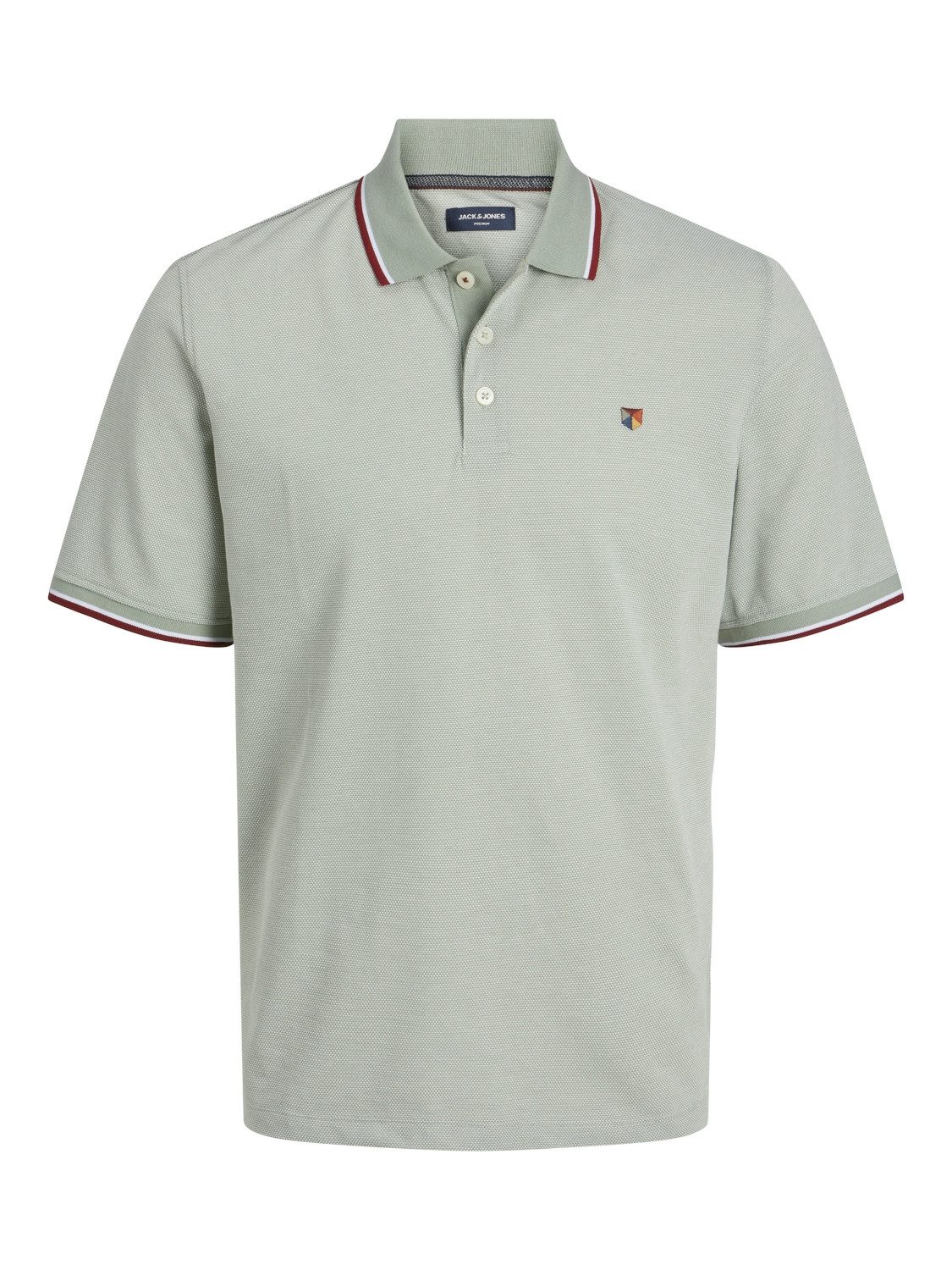 Jack & Jones T-Shirt Polo Pique Kurzarm Basic JPRBLUWIN für Herren Baumwolle Regular Fit Rundhals Kurzarm unifarben wärmend