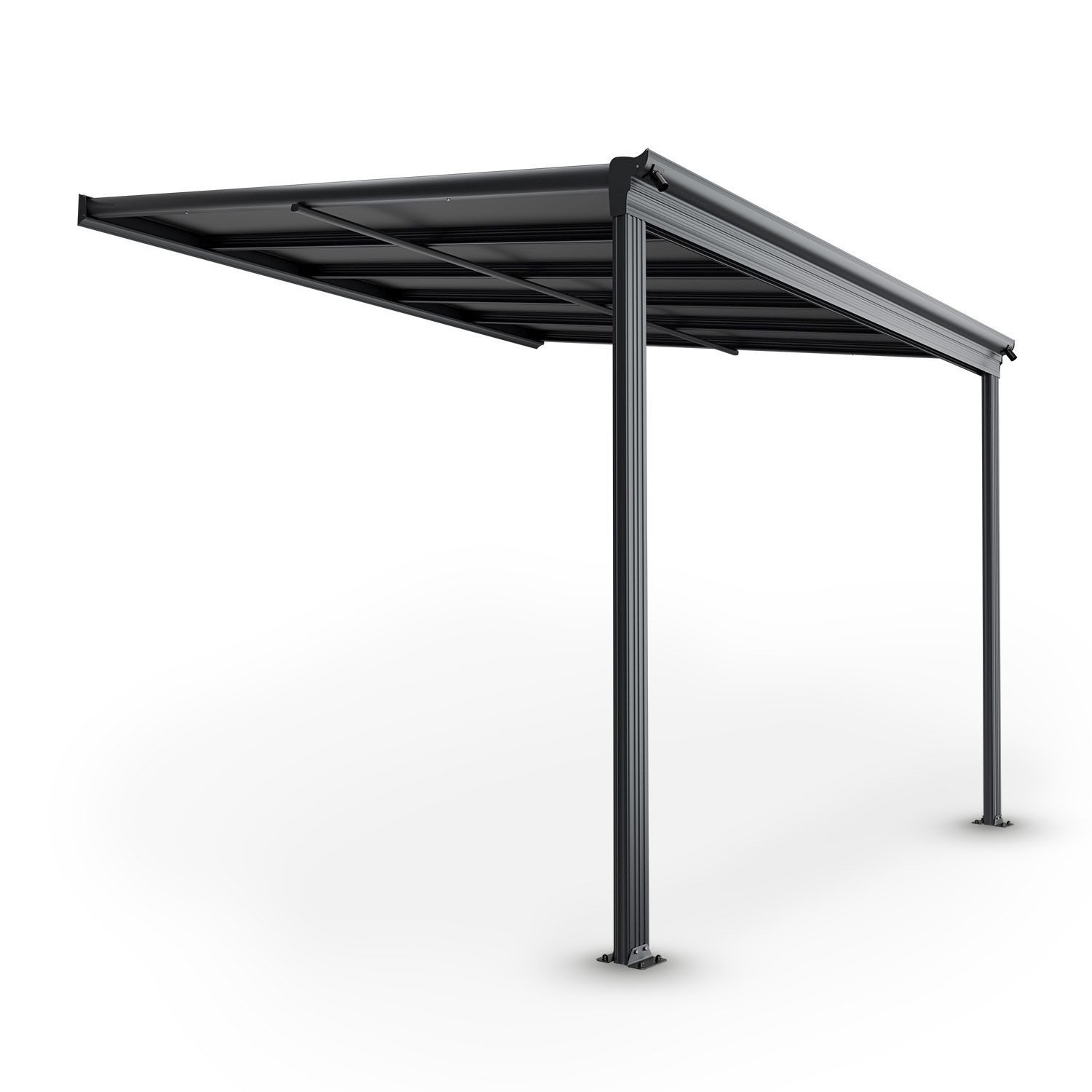 Juskys Terrassendach Borneo, 3x3 m, Regen- günstig online kaufen
