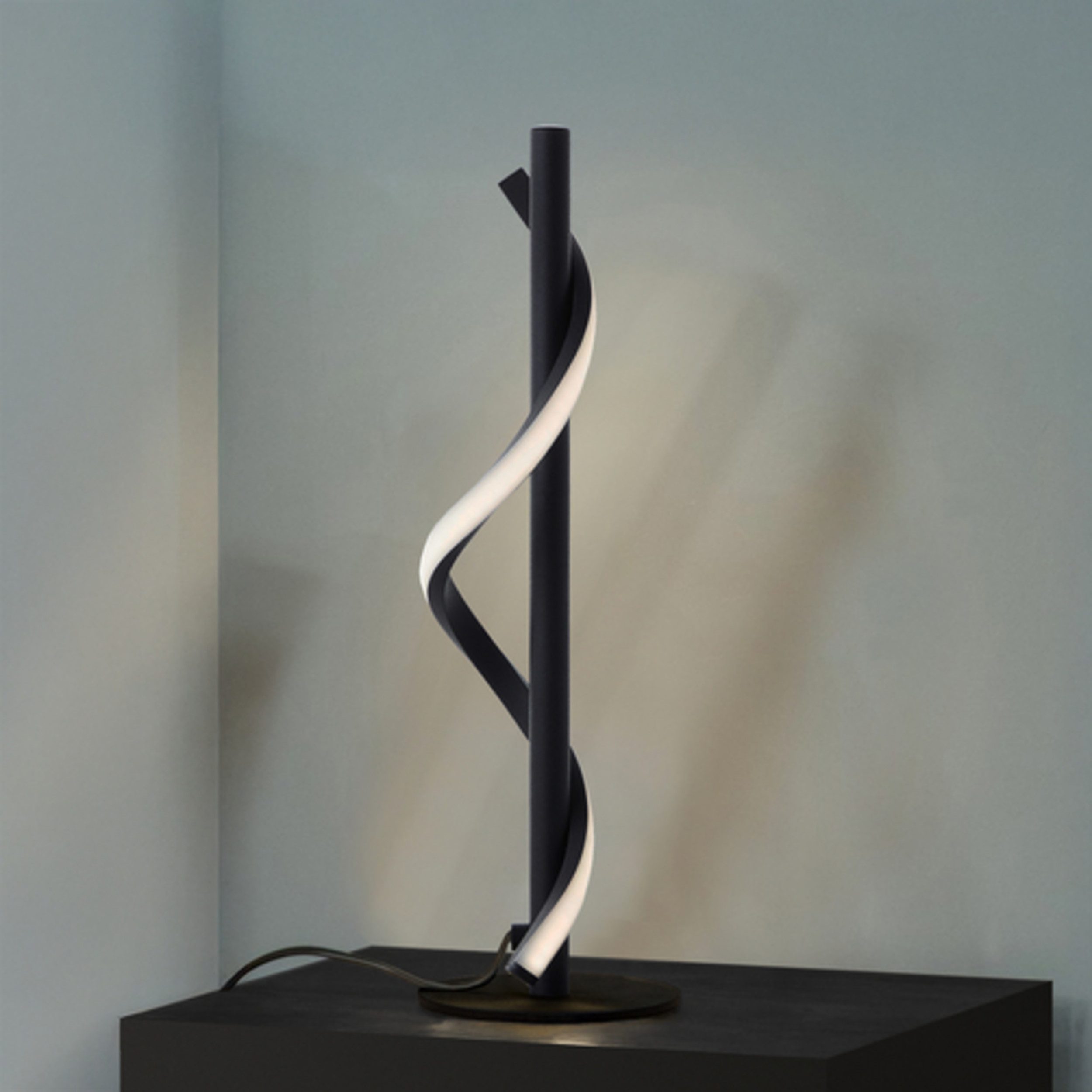 Lightbox Tischleuchte, LED fest integriert, Neutralweiß, LED Tischlampe, 40 cm Höhe, Ø 12 cm, 6,5 W, 700 lm, 4000 K, Schalter