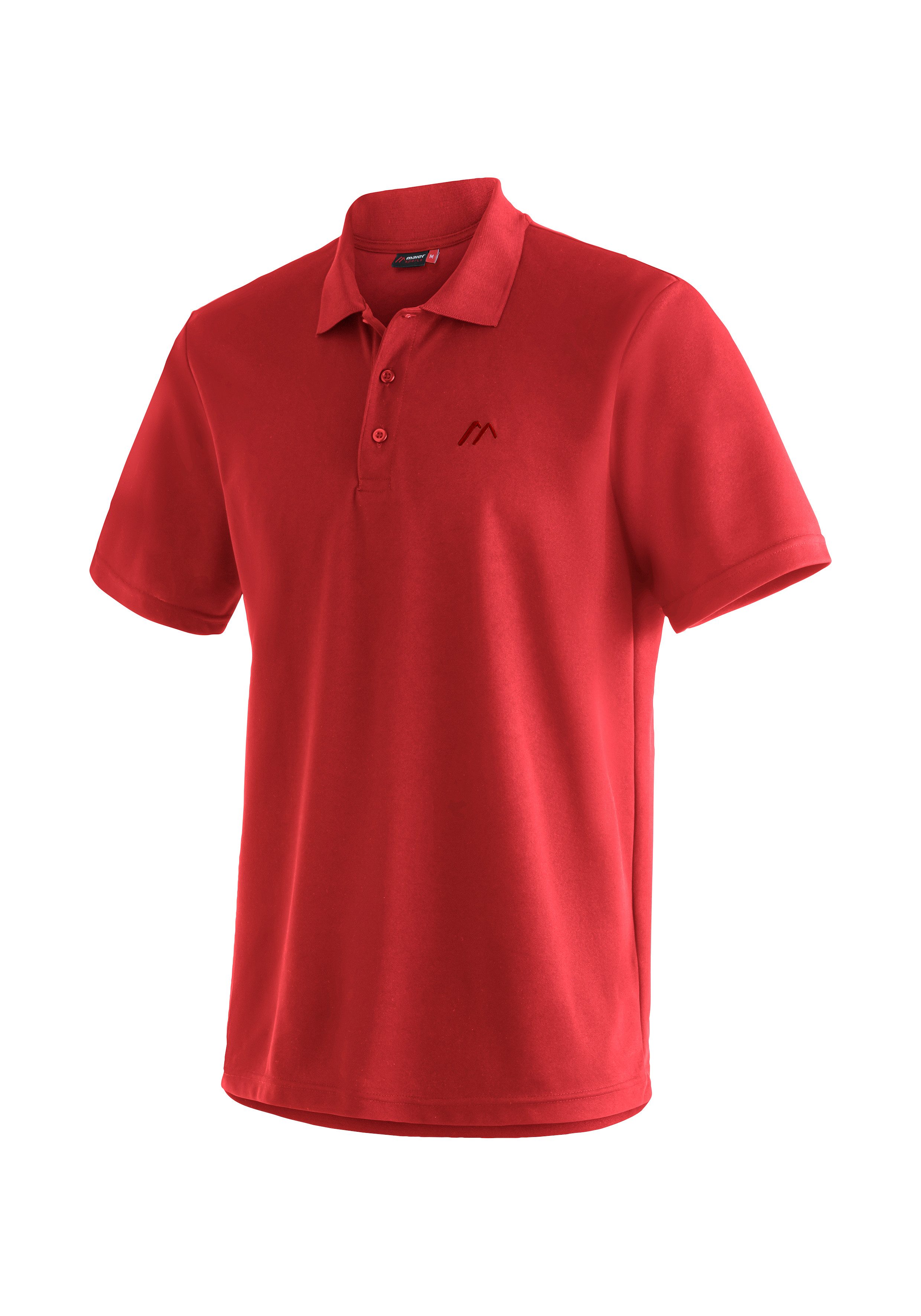 Maier Sports Poloshirt Ulrich Herren Polo kurzarm, leichtes Shirt, Funktionsshirt mit Kragen Reg Fit