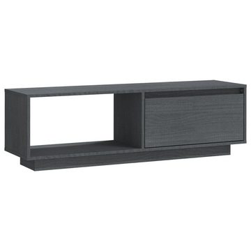 vidaXL TV-Schrank TV-Schrank Grau 110x30x33,5 cm Massivholz Kiefer (1-St)