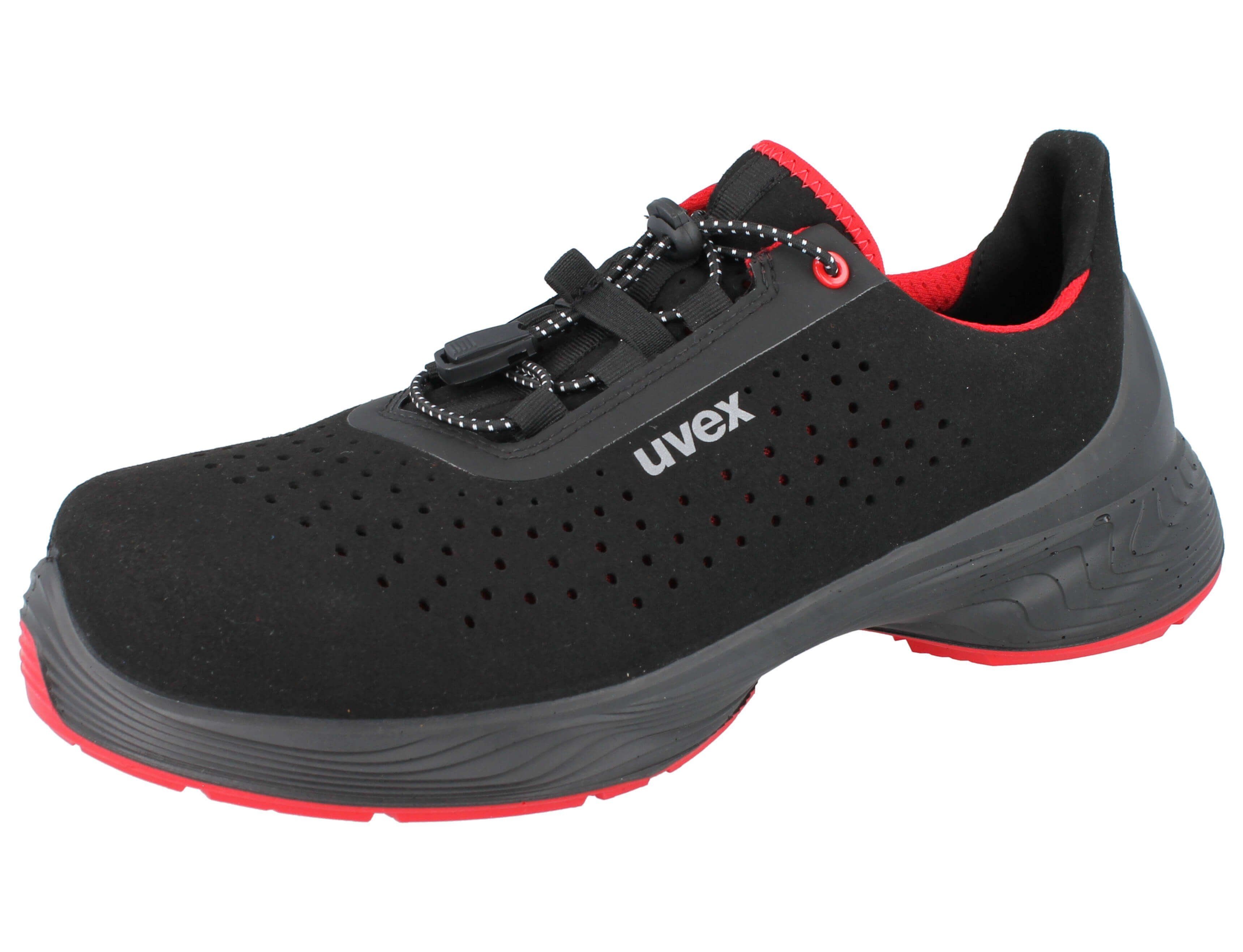 Uvex UVEX 1 G2 Herren Halbschuh S1 schwarz - Größe: 46 Sicherheitsschuh Wechselfußbett