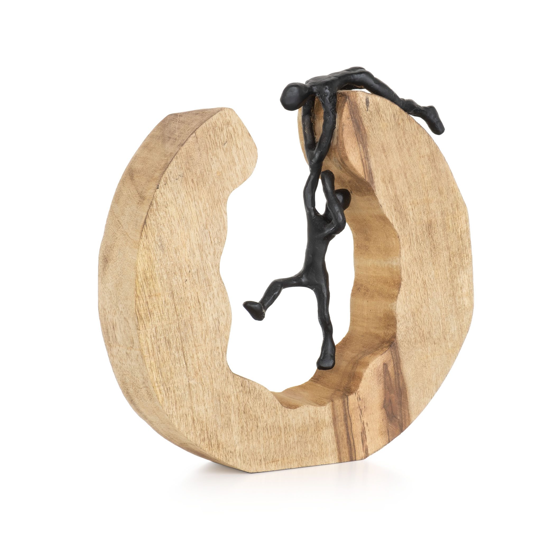 Moritz Skulptur Teamwork, Holz, Tischdeko, Fensterdeko, Wanddeko, Holzdeko, Weihnachtsdeko