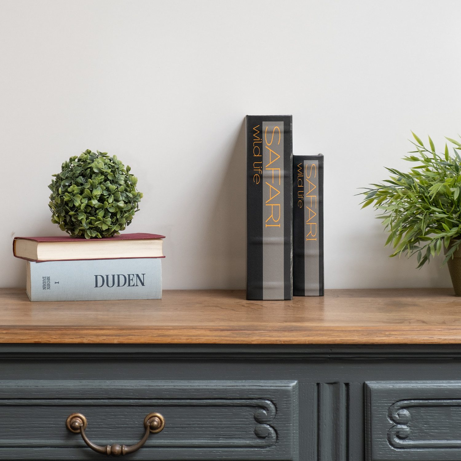 Moritz Etui Buchhüllen Set Safari Löwe 2-teilig Vintage Geheimfach