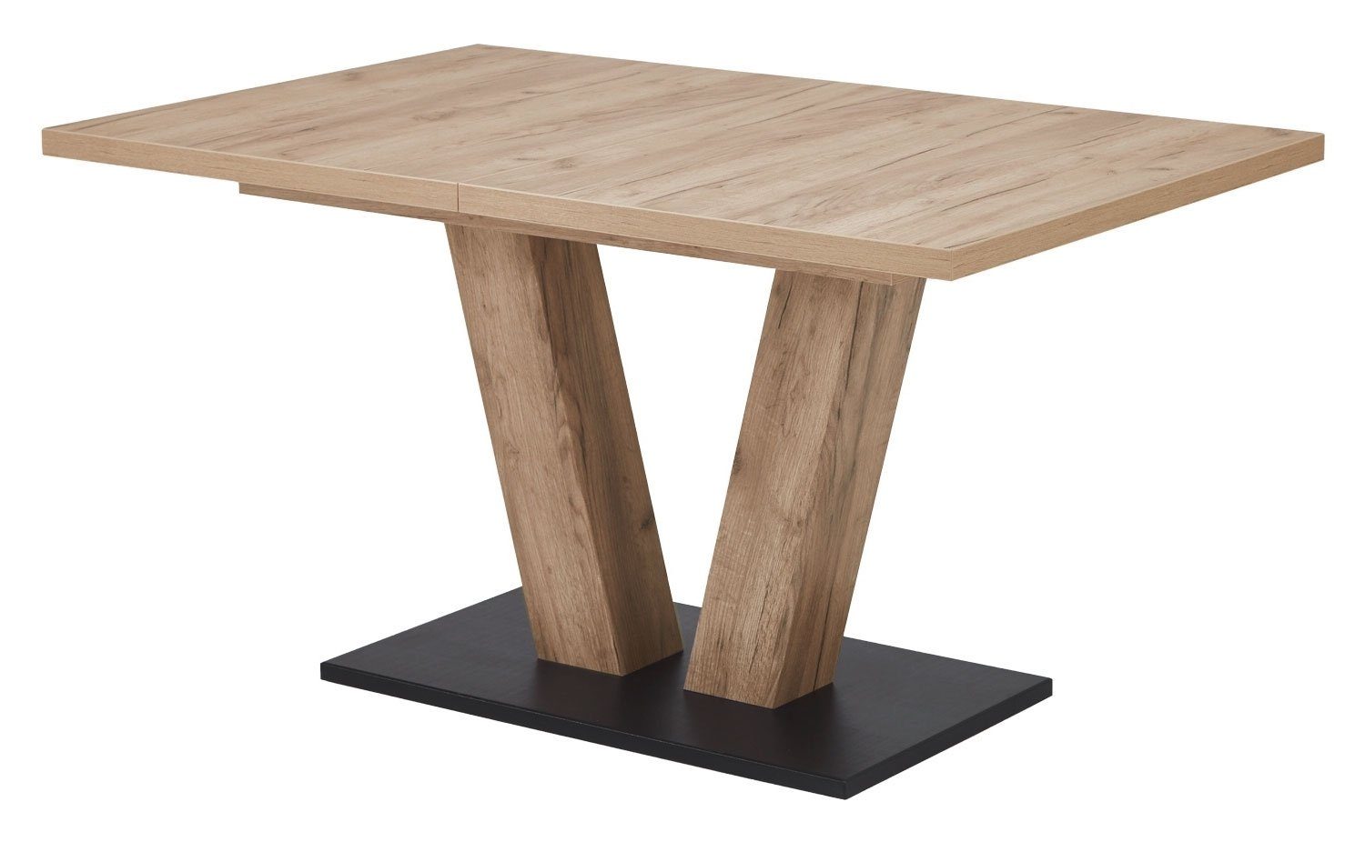 NIEHOFF SITZMÖBEL Esstisch OSCAR, ausziehbar, 140 - 220 x 90 cm, Struktureiche Terra Dekor, mit Synchronauszug