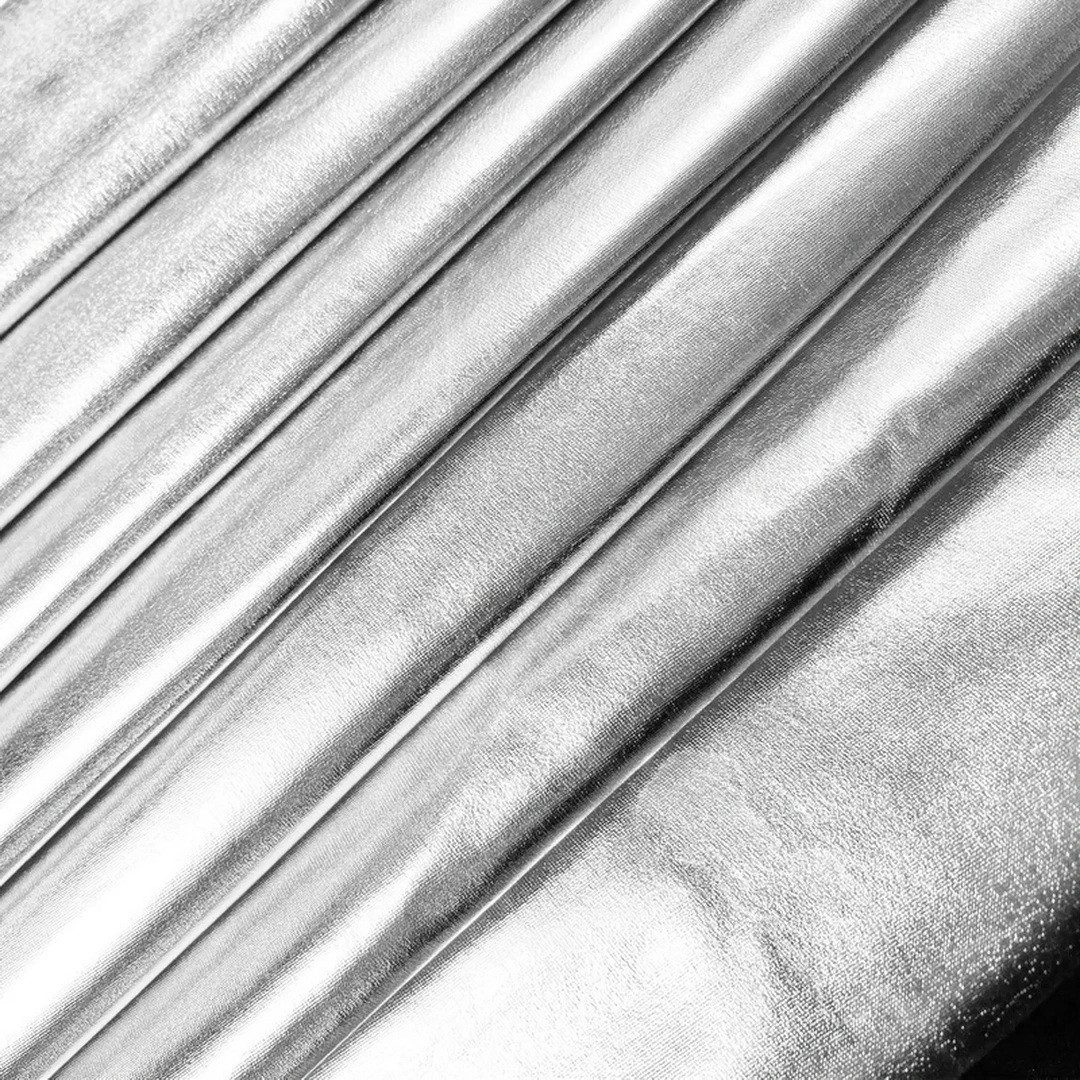 Event Kauf Stoff Lycra Stoff Meterware, Breite 145 cm - Metallic Stretch