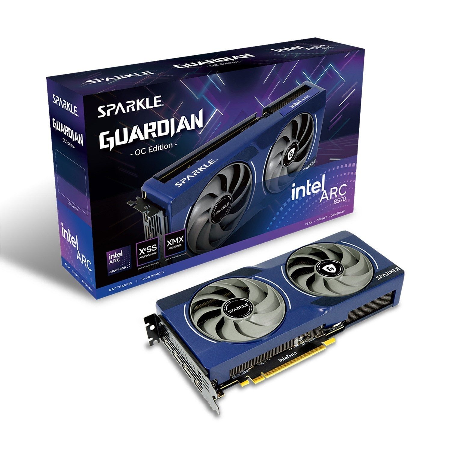 SPARKLEE Intel Arc B570 GUARDIAN OC Grafikkarte (10 GB, GDDR6)