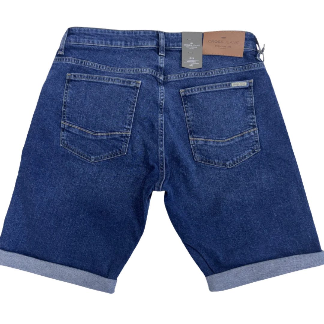CROSS JEANS® Jeansshorts Leom A565-647 Dark Blue Sweat Denim