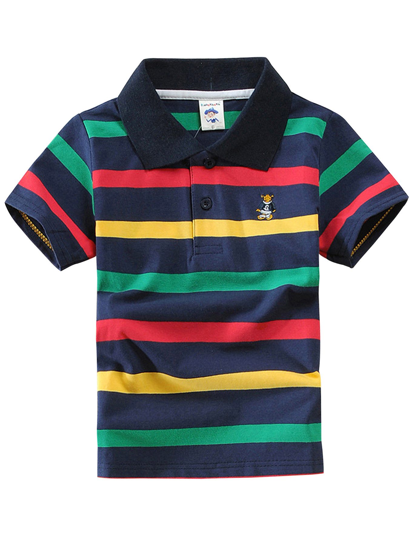 DEBAIJIA Poloshirt Jungen Poloshirt Kinder 1-12T Baumwolle Atmungsaktiv Sommer