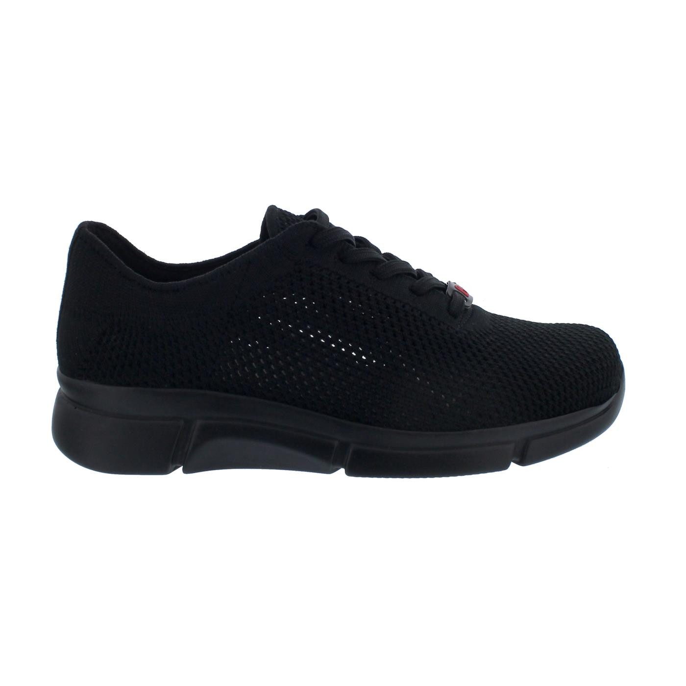 BERKEMANN Berkemann Niki, Sneaker, tiefschwarz, ComfortKnit (Strick), Weite G-I Schnürschuh