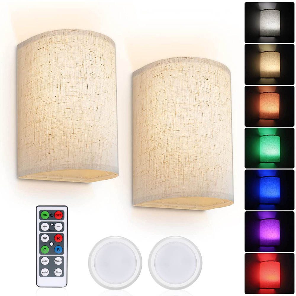 MUPOO Wandleuchte LED Wandleuchte mit Fernbedienung,Magnetische günstig online kaufen