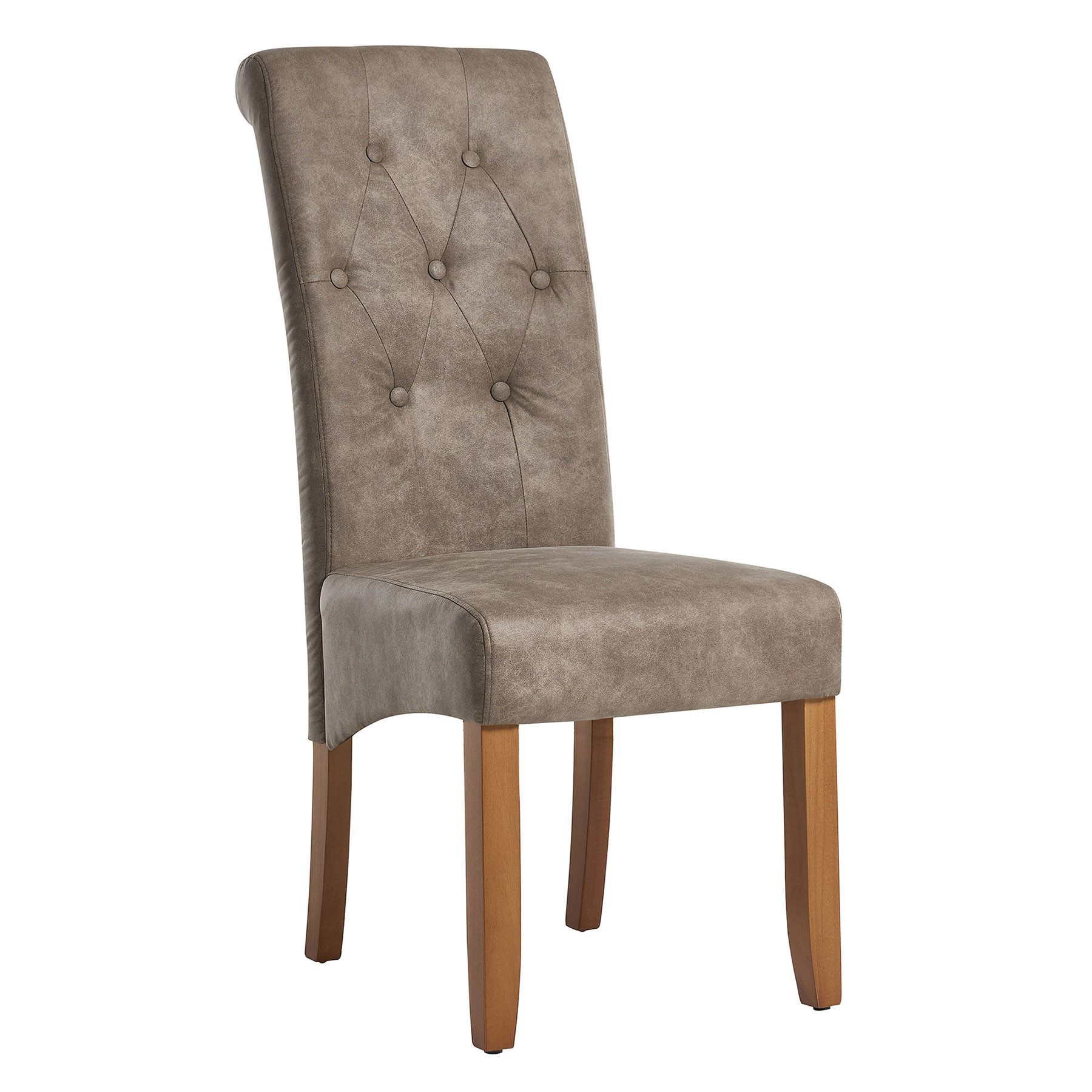 riess-ambiente Esszimmerstuhl CASA taupe/natur · Massivholzstuhl günstig online kaufen