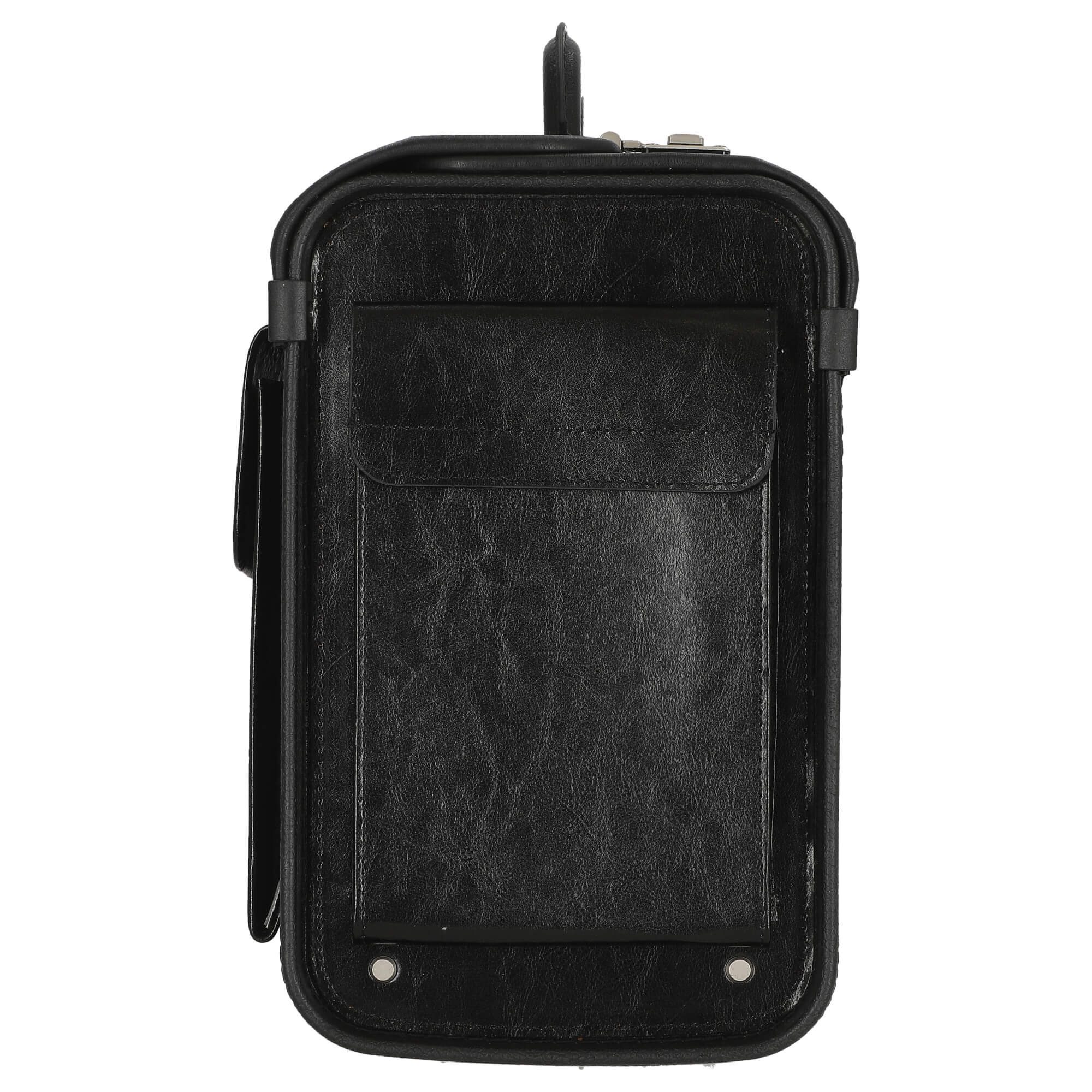 D&N Aktenkoffer Business - Pilotenkoffer 46 cm Leder (schwarz)