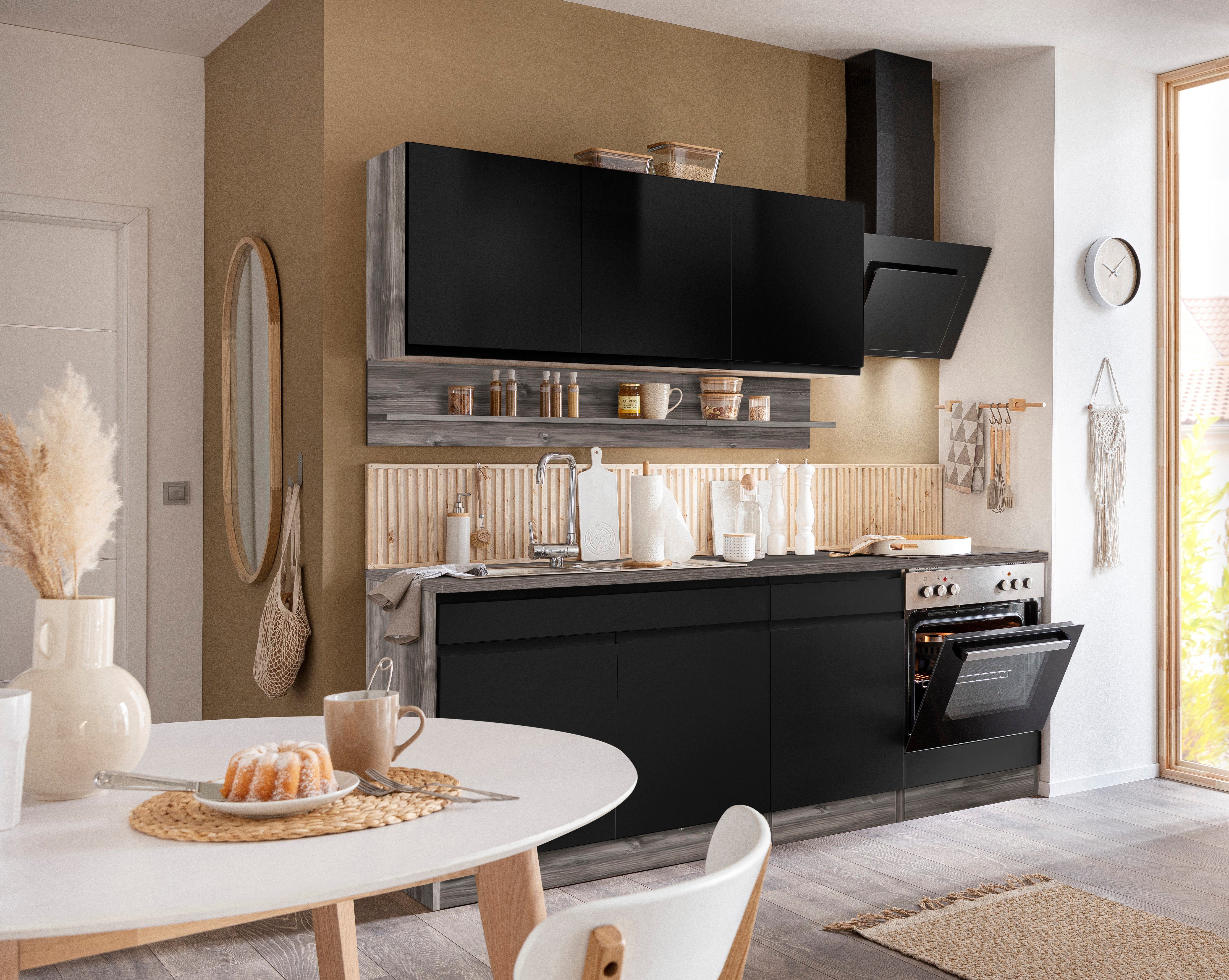 KOCHSTATION Küchenzeile KS-Virginia, Breite 210 cm, mit oder ohne E-Geräte günstig online kaufen