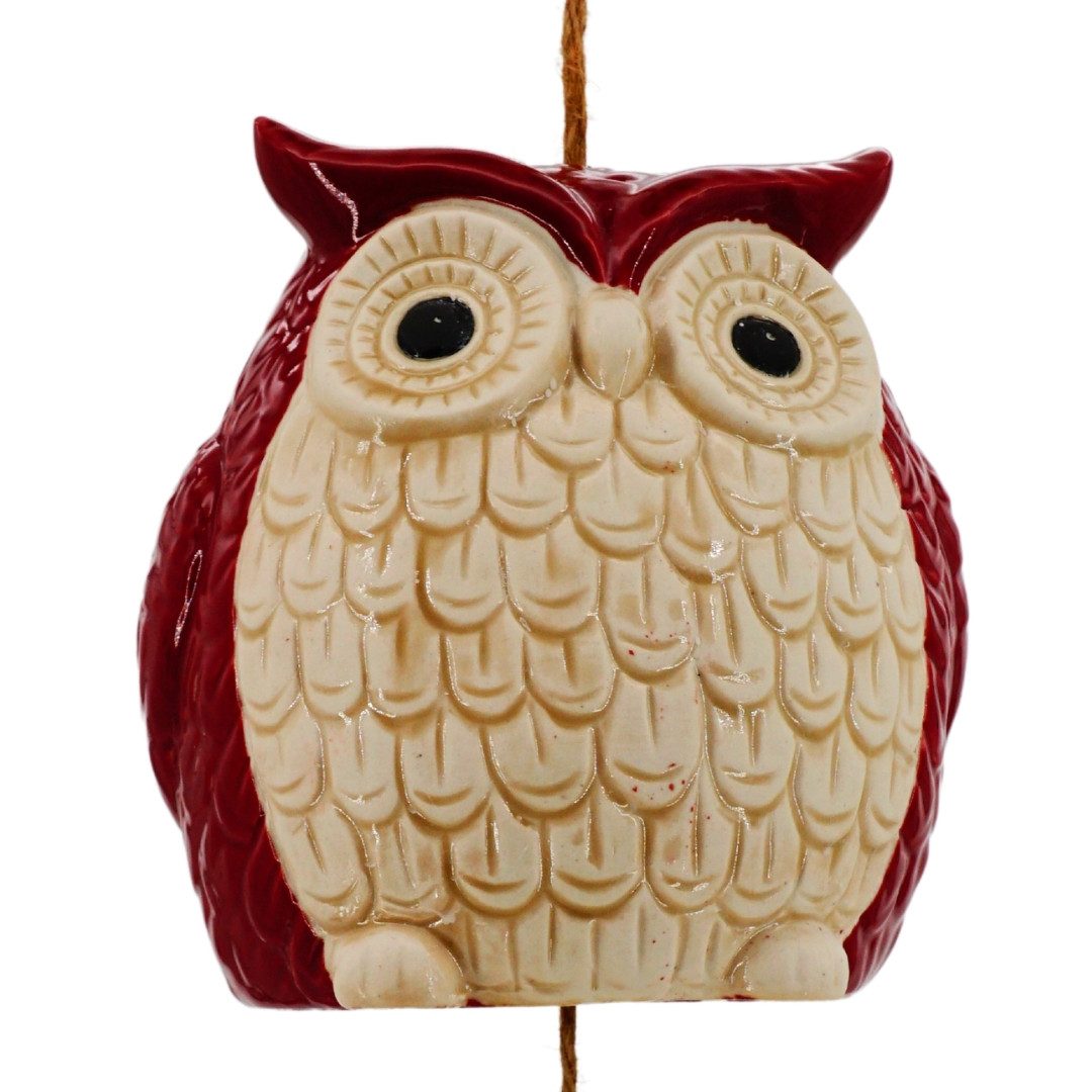 abc HOME Windspiel Eulen, Keramik