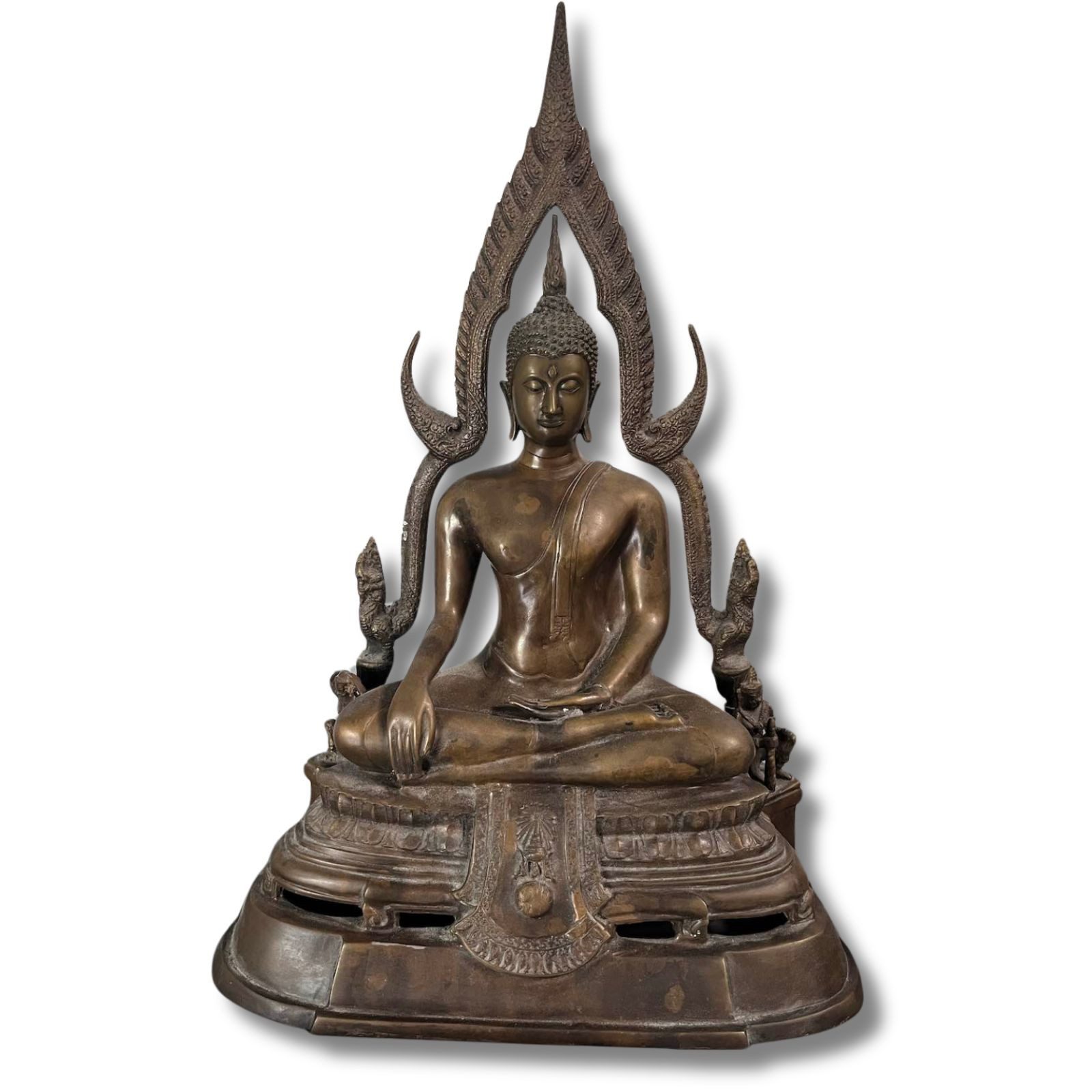 Asien LifeStyle Buddhafigur Buddha Figur Bronze Thailand Phra Phutta Chinnarat