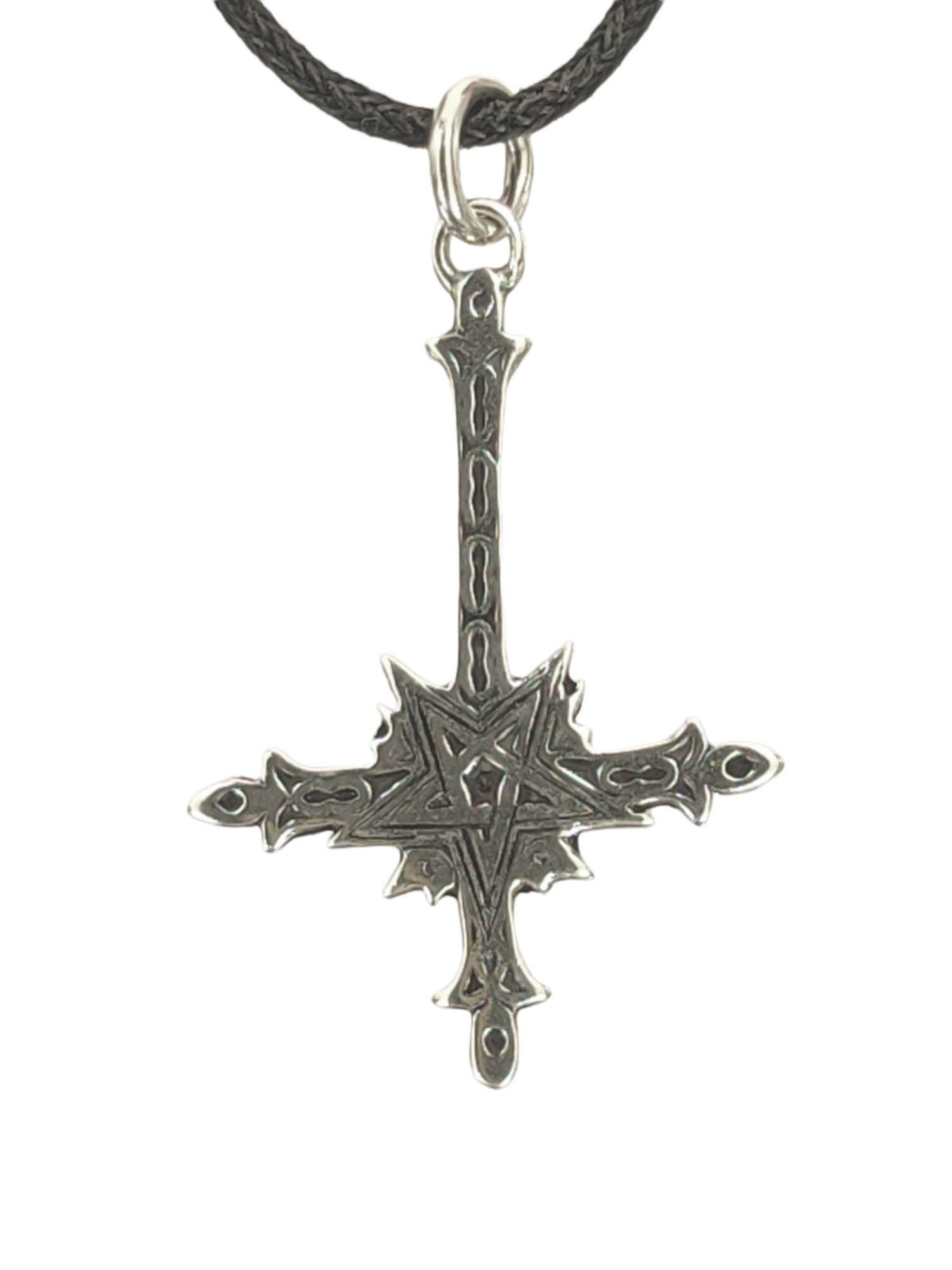 Kiss of Leather Kettenanhänger Pentagramm umgedrehtes günstig online kaufen