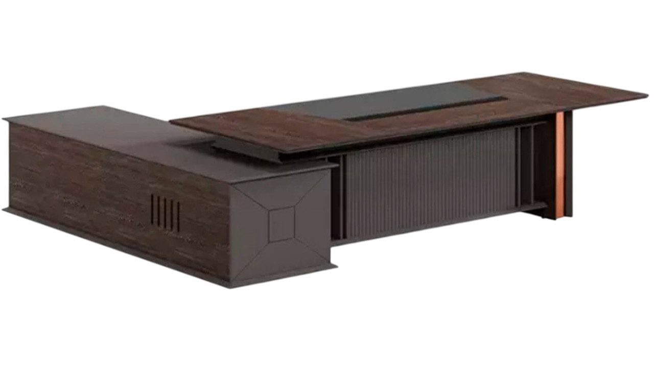 JVmoebel Eckschreibtisch Moderner Holzschreibtisch Ecke – Komfort & Stil Sofort (Eckschreibtisch), Made in Europa