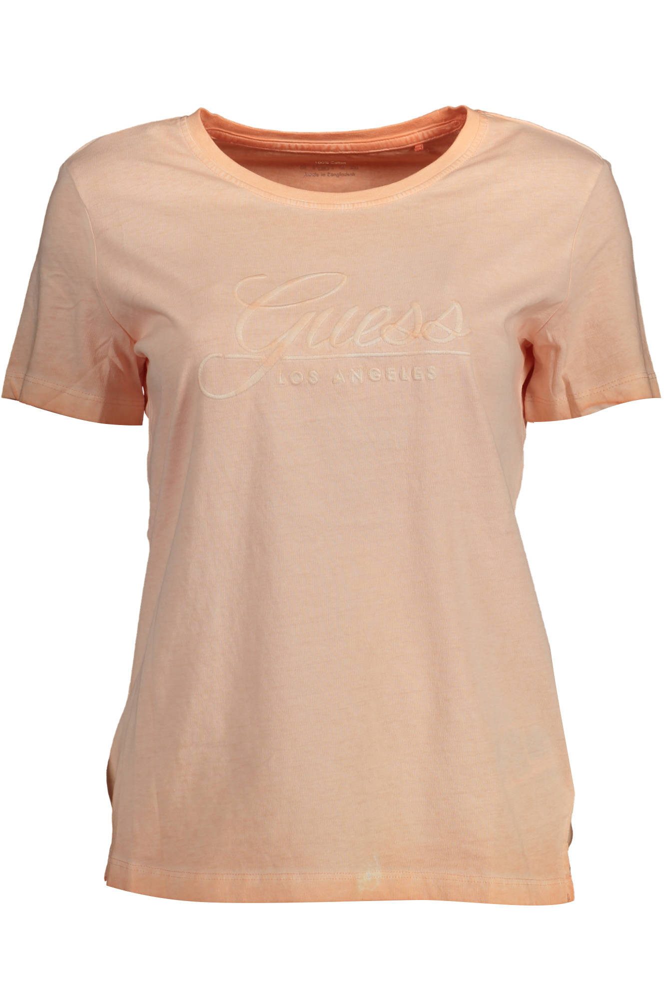 GUESS JEANS T-Shirt Damen Kurzarm-T-Shirt Rosa – Weicher Look mit
