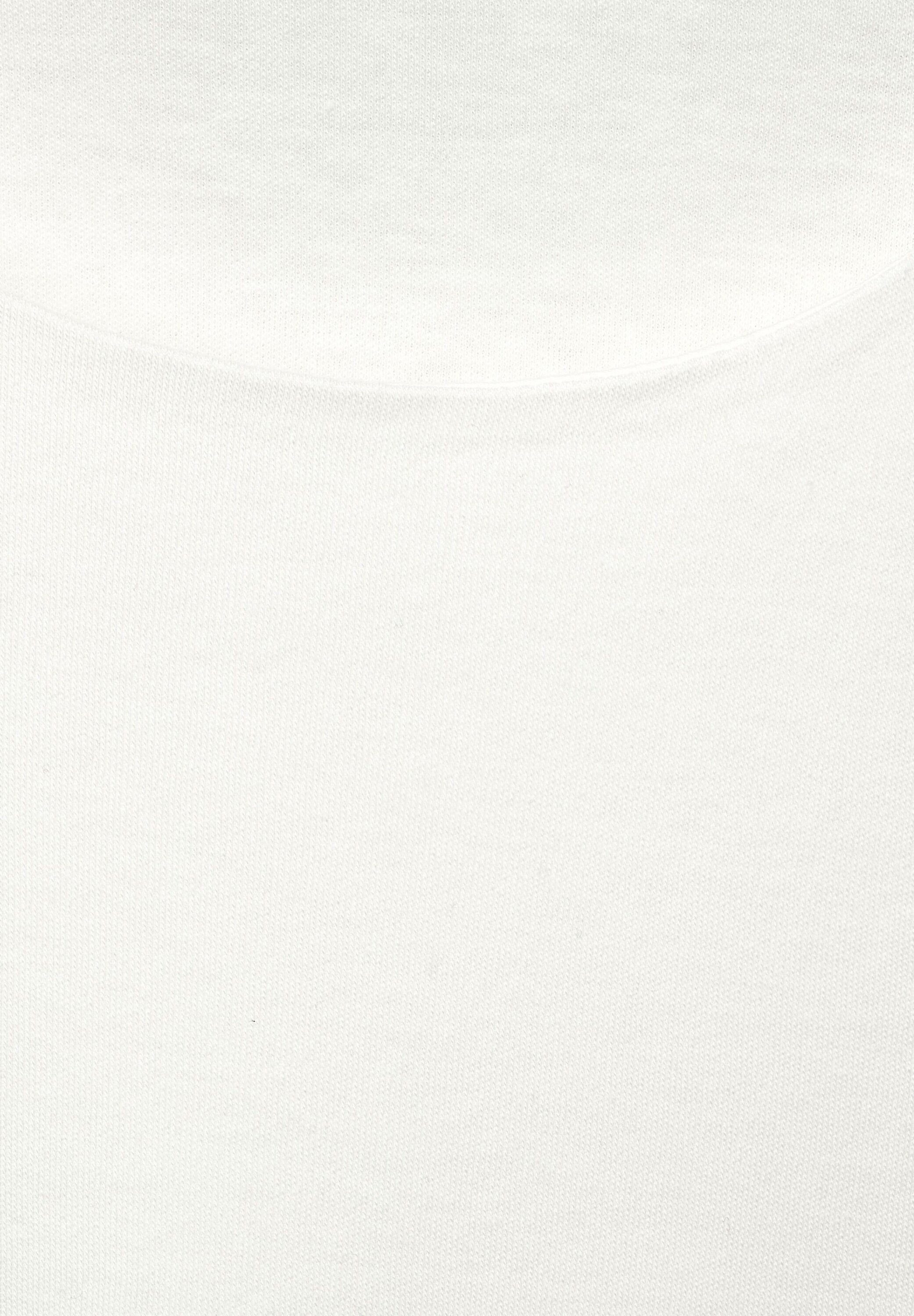 3/4-Arm-Shirt (1-tlg) STREET Weiteres Pania off Details, Detail ONE white Plain/ohne