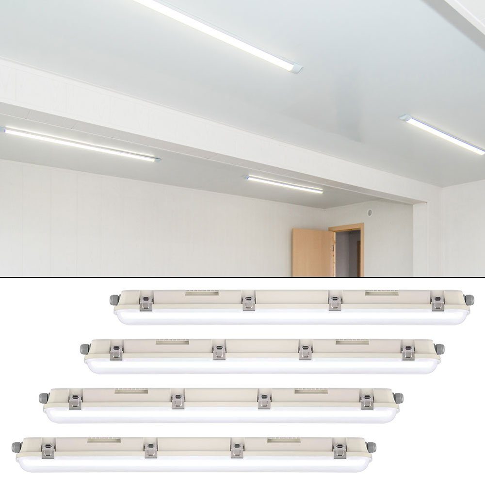 V-TAC Deckenleuchte, LED-Leuchtmittel fest LED Lampe Wannenleuchte Decken verbaut, Länge