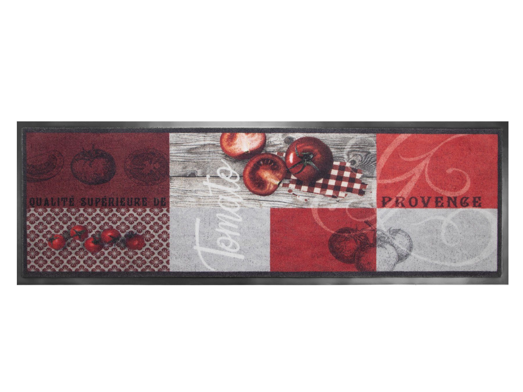 Küchenläufer ENJOY COFFEE, Primaflor-Ideen - rechteckig, TOMATO 6,5 Höhe: Rot mm Textil, in