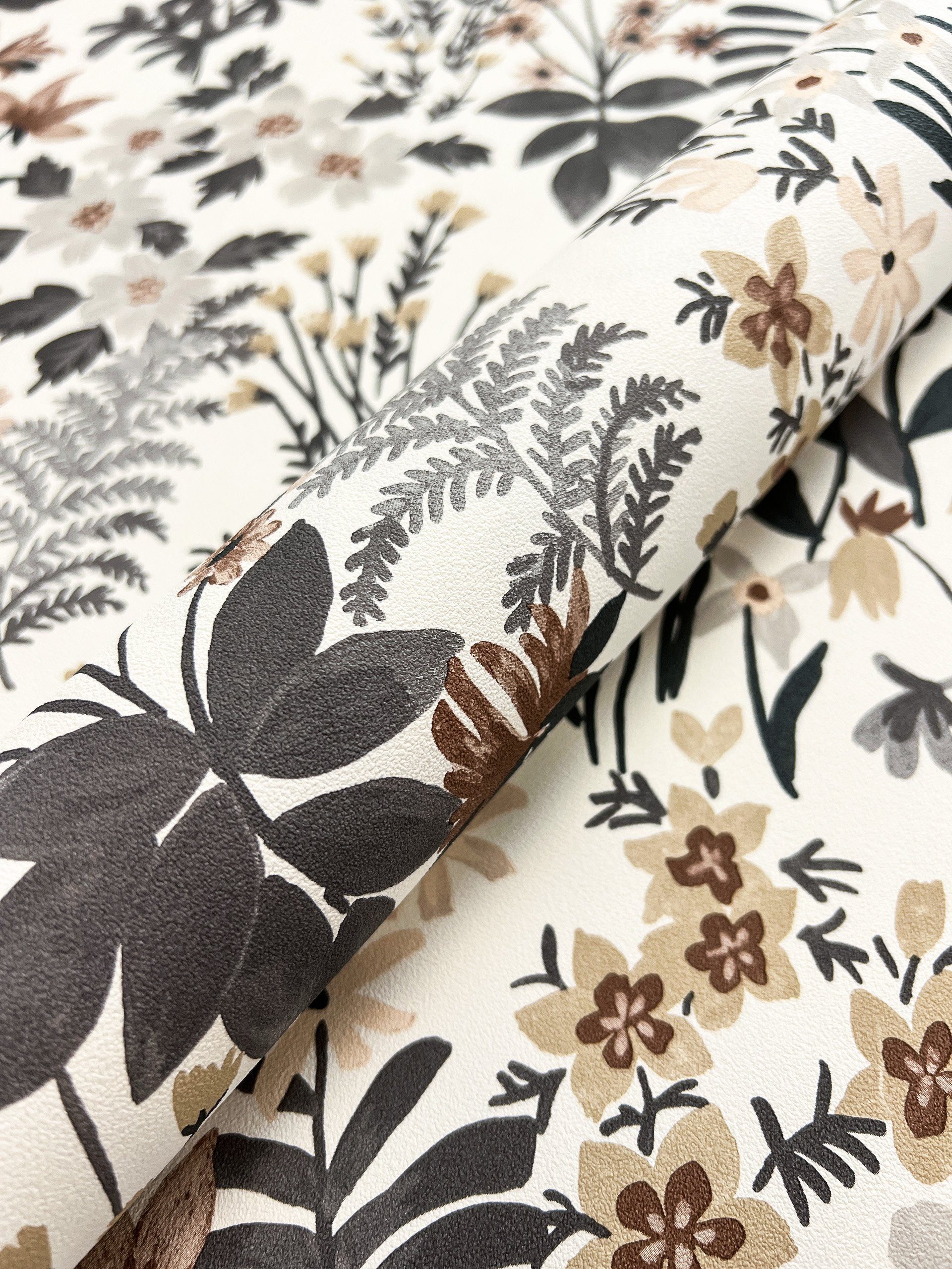 Newroom Vliestapete, strukturiert, Blumentapete, Floral günstig online kaufen