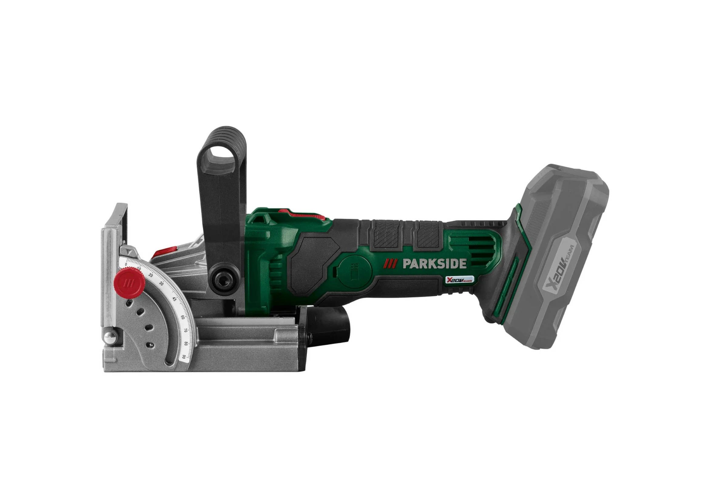 Parkside Flachdübelfräse 20 V Akku-Flachdübelfräse PFDFA 20-Li A1 Ohne Akku und Ladegerät, (Gerät mit Zubehör), Im praktischen Aufbewahrungskoffer