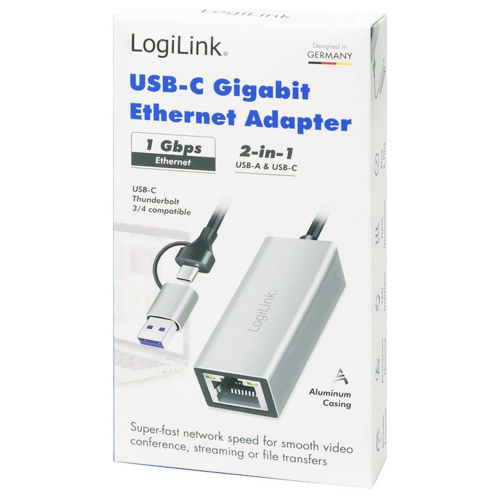 LogiLink USB 2.0 Adapter [1x USB 3.2 Gen 1 Stecker C (USB 3.0) - 1x USB-Adapter