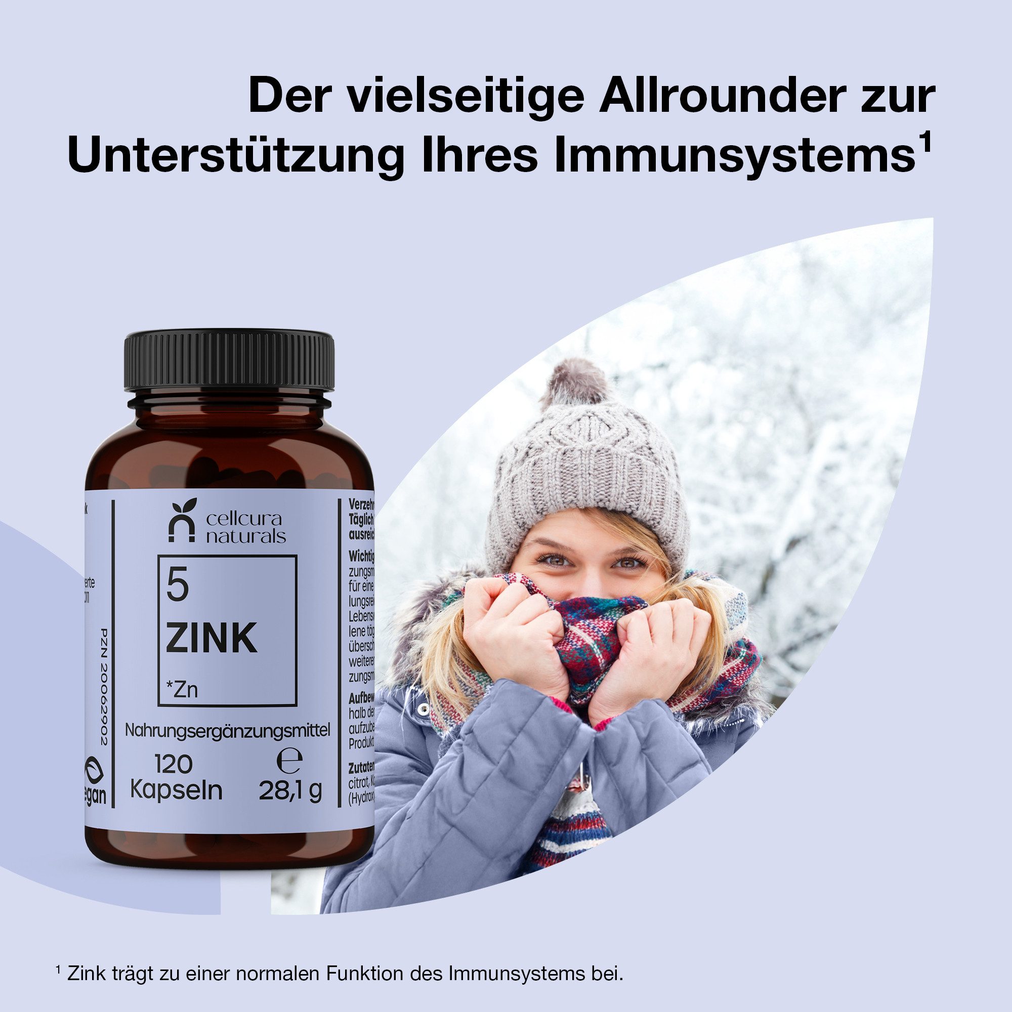 cellcura naturals Zink Kapseln, 28.0 g