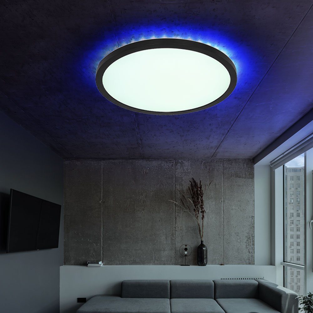 Deckenleuchte, etc-shop RGB Deckenleuchte LED Nachtlicht LED Dimmbar Schlafzimmerlampe