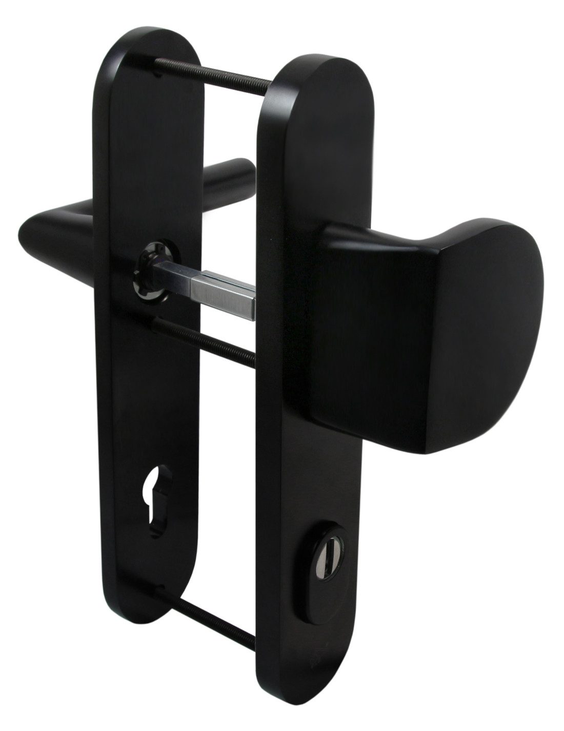 Türbeschlag Haustür Schutzbeschlag Heros Schwarz HS-92 ES2 Knauf ZA, Schutz günstig online kaufen