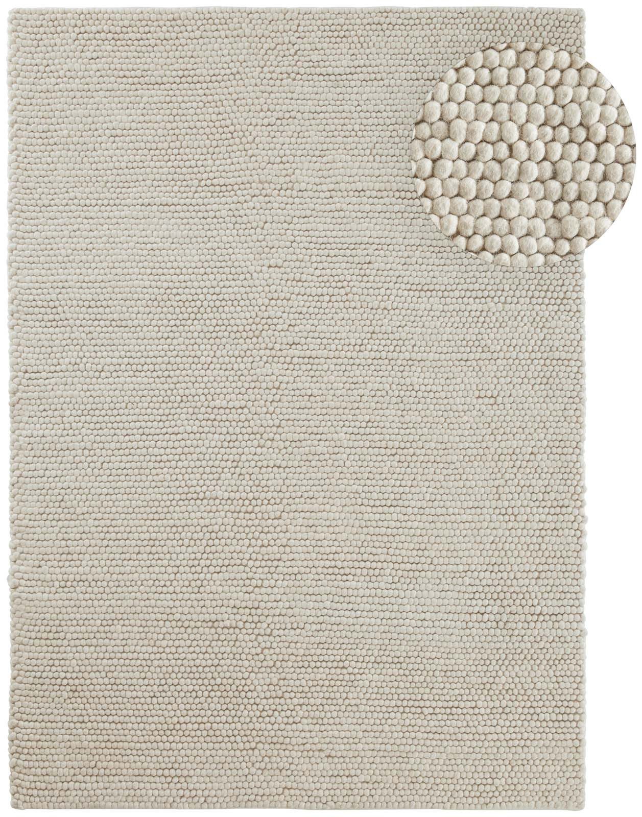 TaraCarpet Wollteppich TaraCarpet Bubble Moderner Schlingenteppich günstig online kaufen