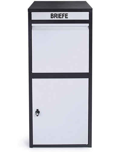 ONDIS24 Briefkasten Paketbox "Korona" Postbox 1-türiger Paketsafe für Pakete, abschließbar, inklusive Bodenanker, 2 Schlüssel