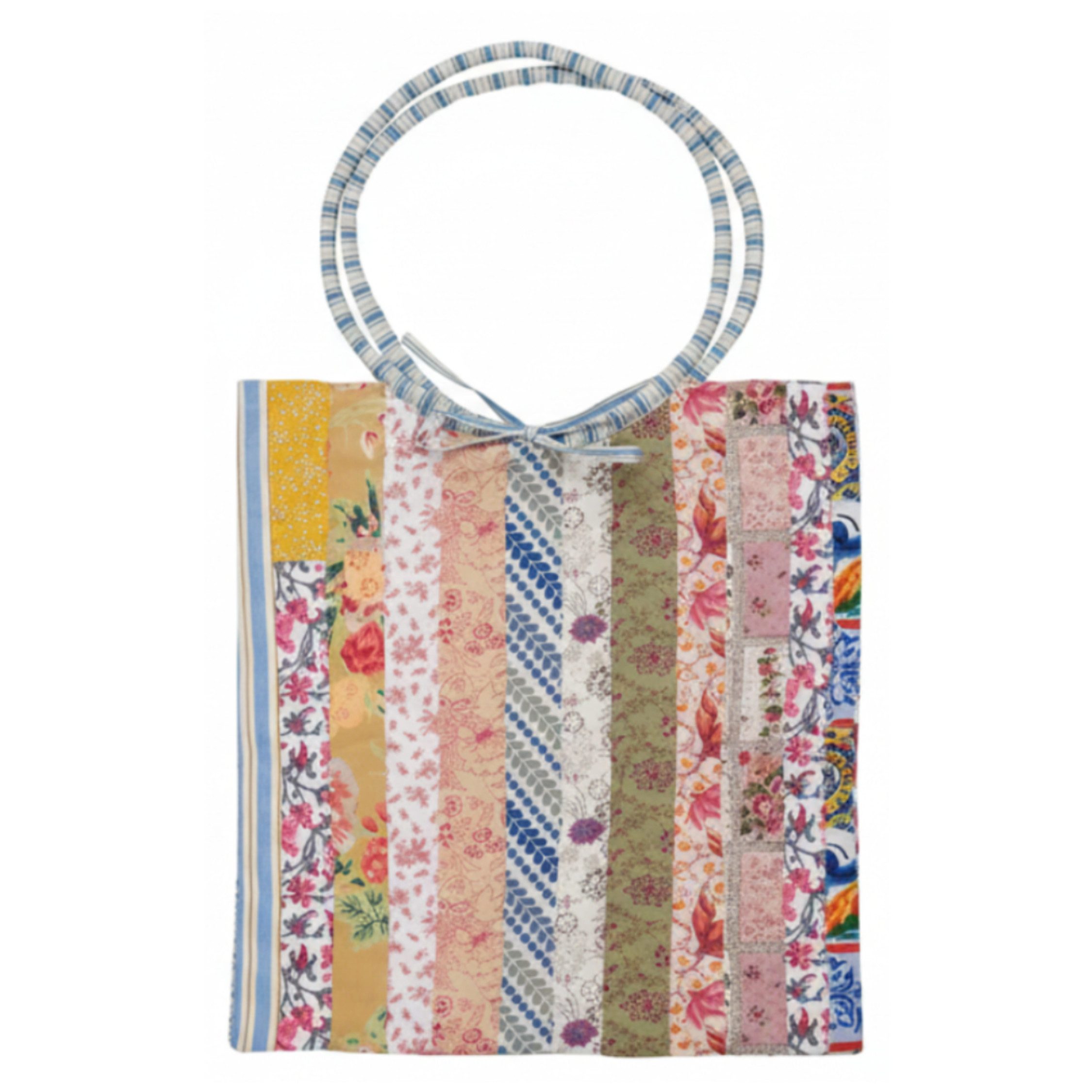 Ib Laursen Shopper IB Laursen Tasche UNIKA Patchwork – Einkaufstasche aus Baumwolle