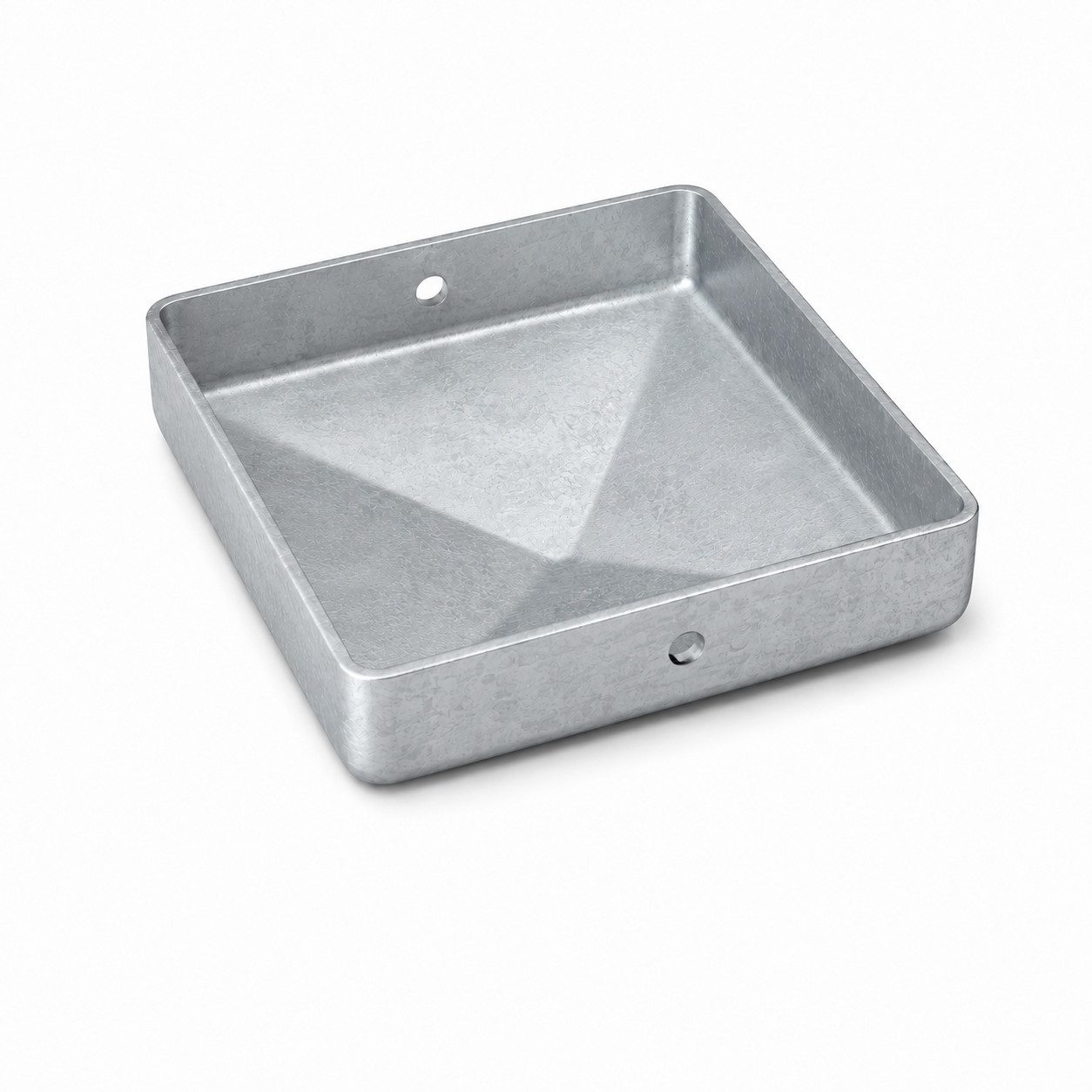 Holmwerk Pfostenkappe Pfostenkappe verzinkt 101mm Pyramide Abdeckkappe für Pfosten 10x10cm (1 St) – Bild 3 von 3