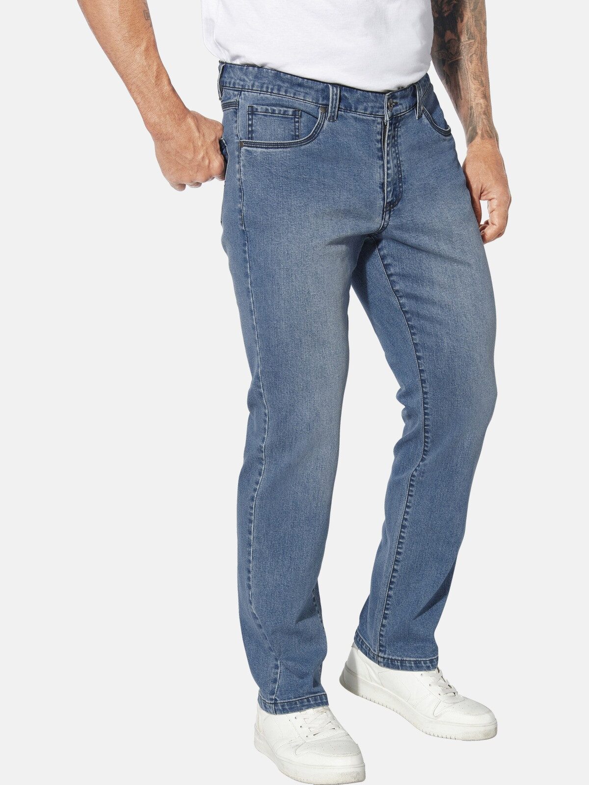 Jan Vanderstorm 5-Pocket-Jeans RUNGHELM mit markanter Denim Waschung