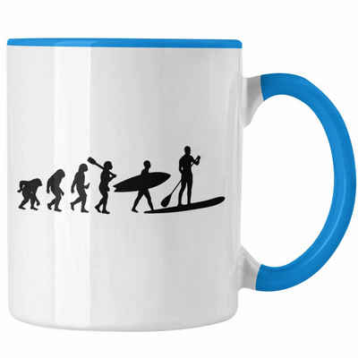 Trendation Tasse Trendation - Standup Paddling Tasse Geschenk SUP Geschenkidee Lustige Grafik Evolution