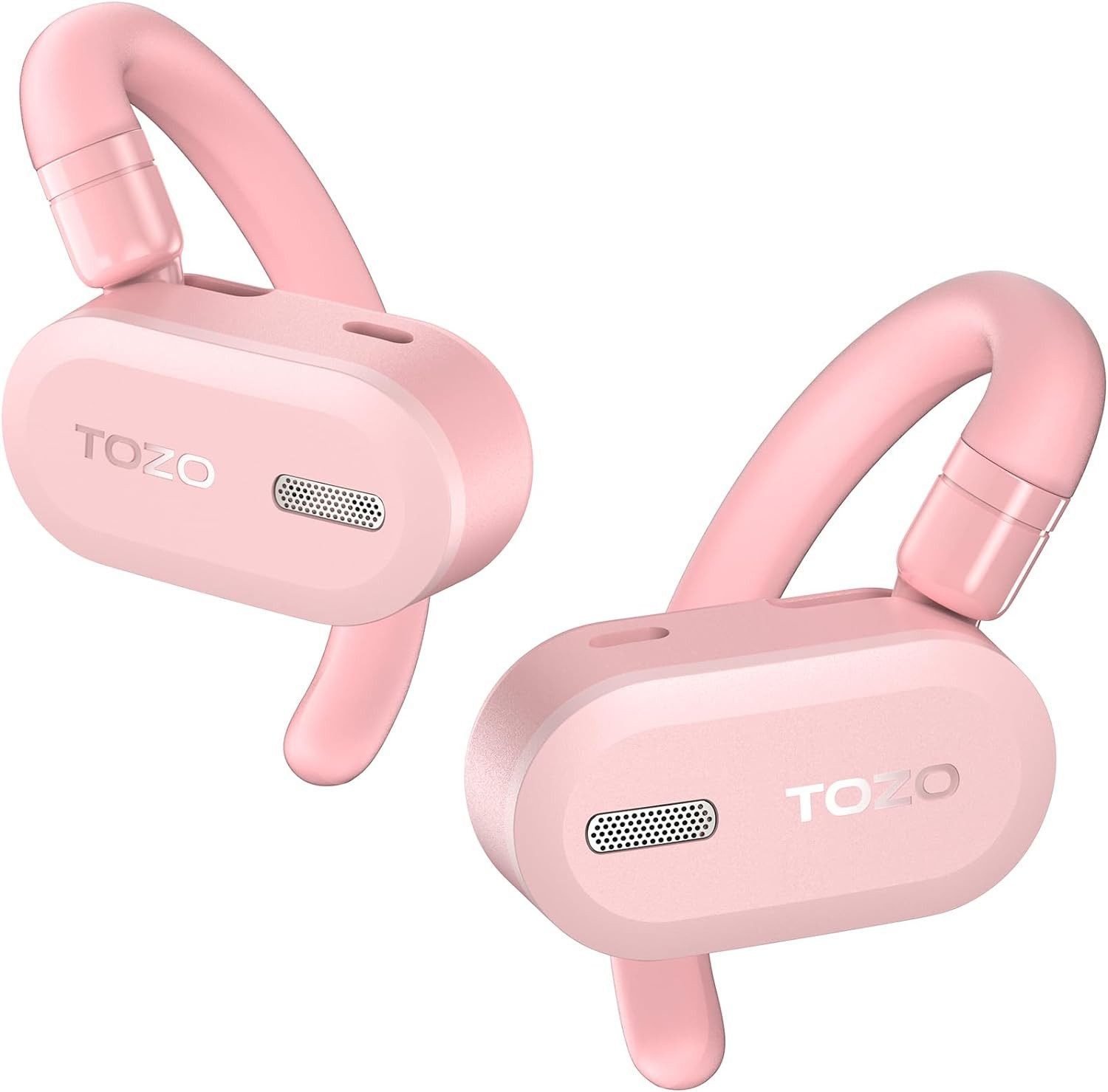 TOZO Open Buds Leichte Kabellos 5.3 mit Mehrwinkelverstellung In-Ear-Kopfhörer (Hochwertige Verarbeitung für langanhaltende Zuverlässigkeit., Offenes Ohrdesign für langanhaltenden Komfort Kristallklare Anrufe)