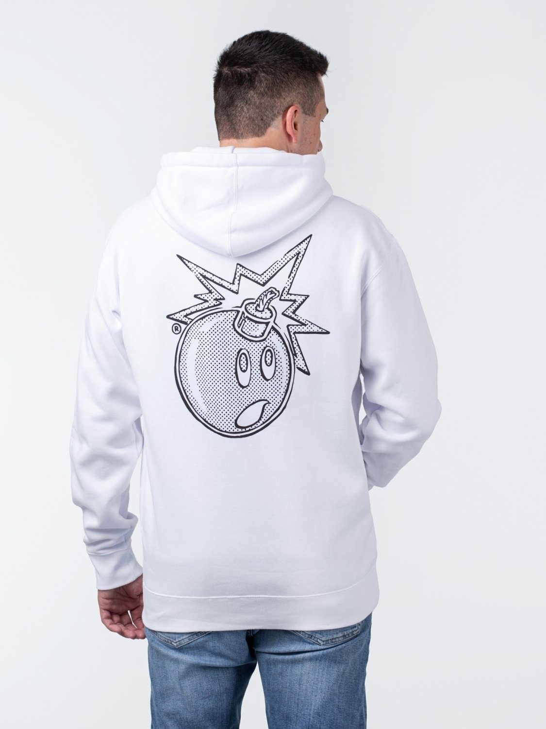 White Hoodie The Adam HUNDREDS® Bomb Hoodie Vides THE Hunderds