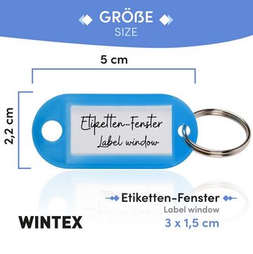 WINTEX Schlüsselanhänger Schlüsselanhänger Wintex 100x Anhänger - Anhänger für Organisation (1-tlg)