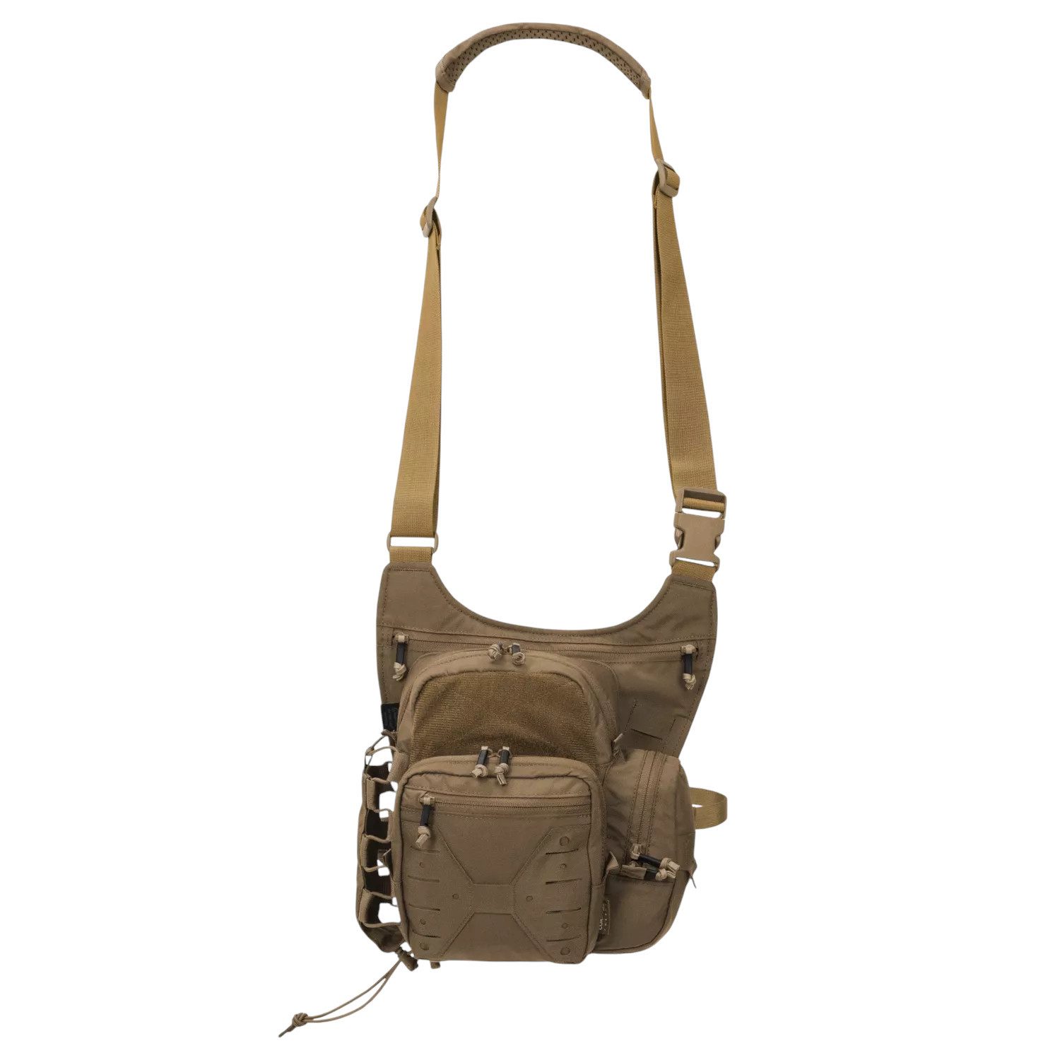 Helikon-Tex Aufbewahrungstasche Helikon-Tex EDC Side Bag, Alltagstasche, 4.5L, Braun (1-tlg), robustes Cordura, Laser Cut Molle, Shock Cord