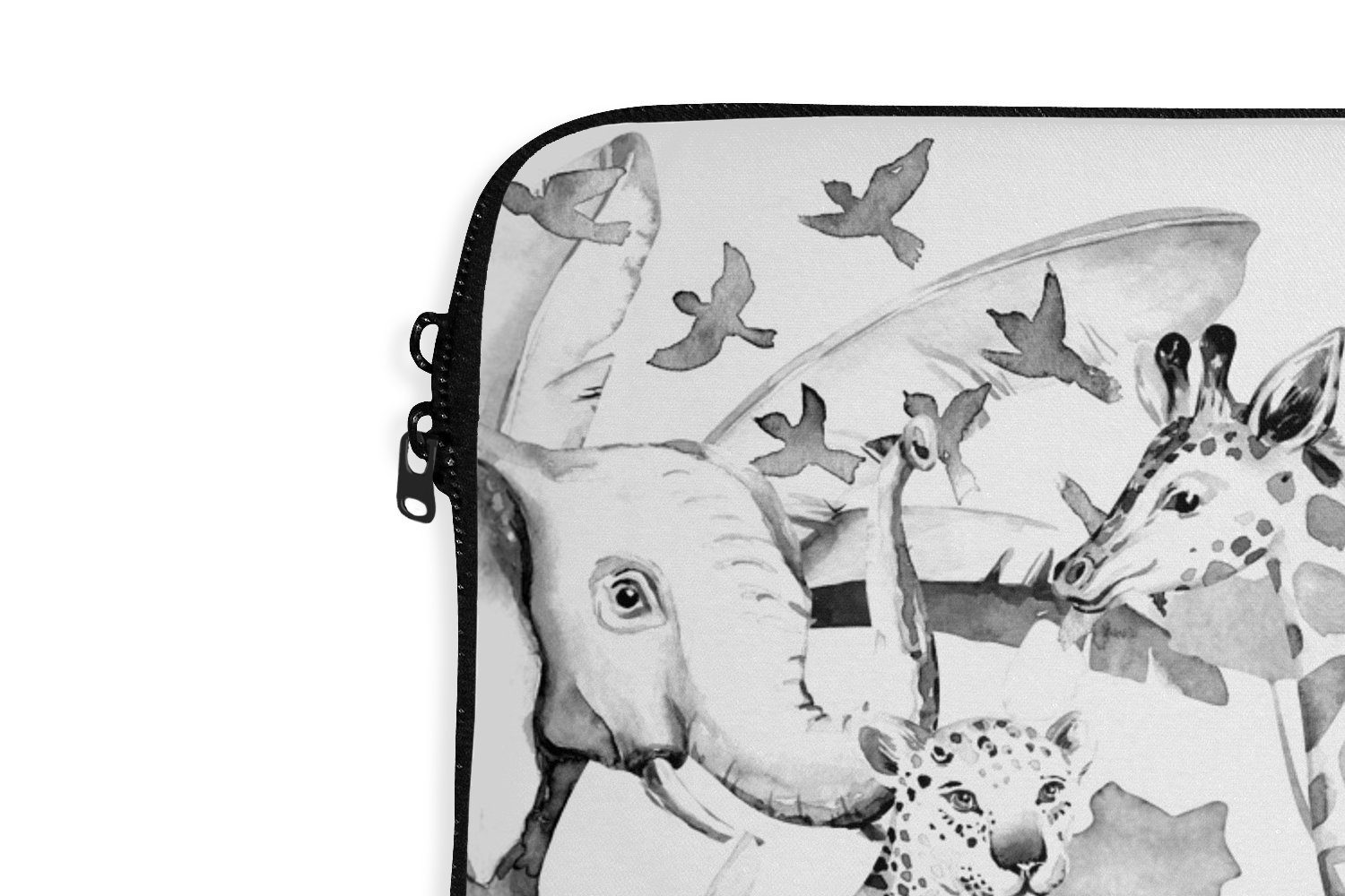 MuchoWow Laptop-Hülle Aquarelle - Tiere - Pflanzen - Pastell - Jungen - Mädchen - Kinder - K 13.3 Zoll, Laptopsleeve, weiches Innenfutter zum Schutz Kratzern, Laptoptasche