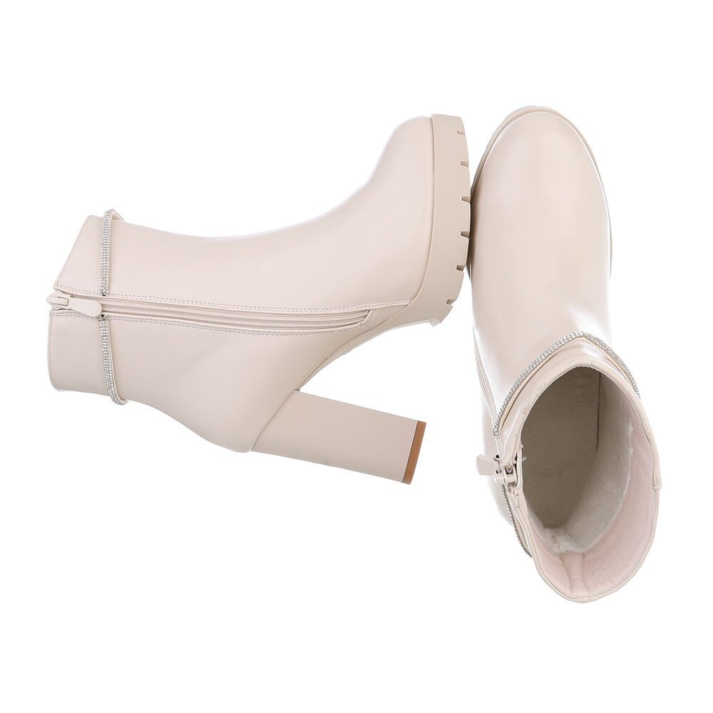 Ital-Design Damen Elegant High-Heel-Stiefelette (87108820) Blockabsatz günstig online kaufen