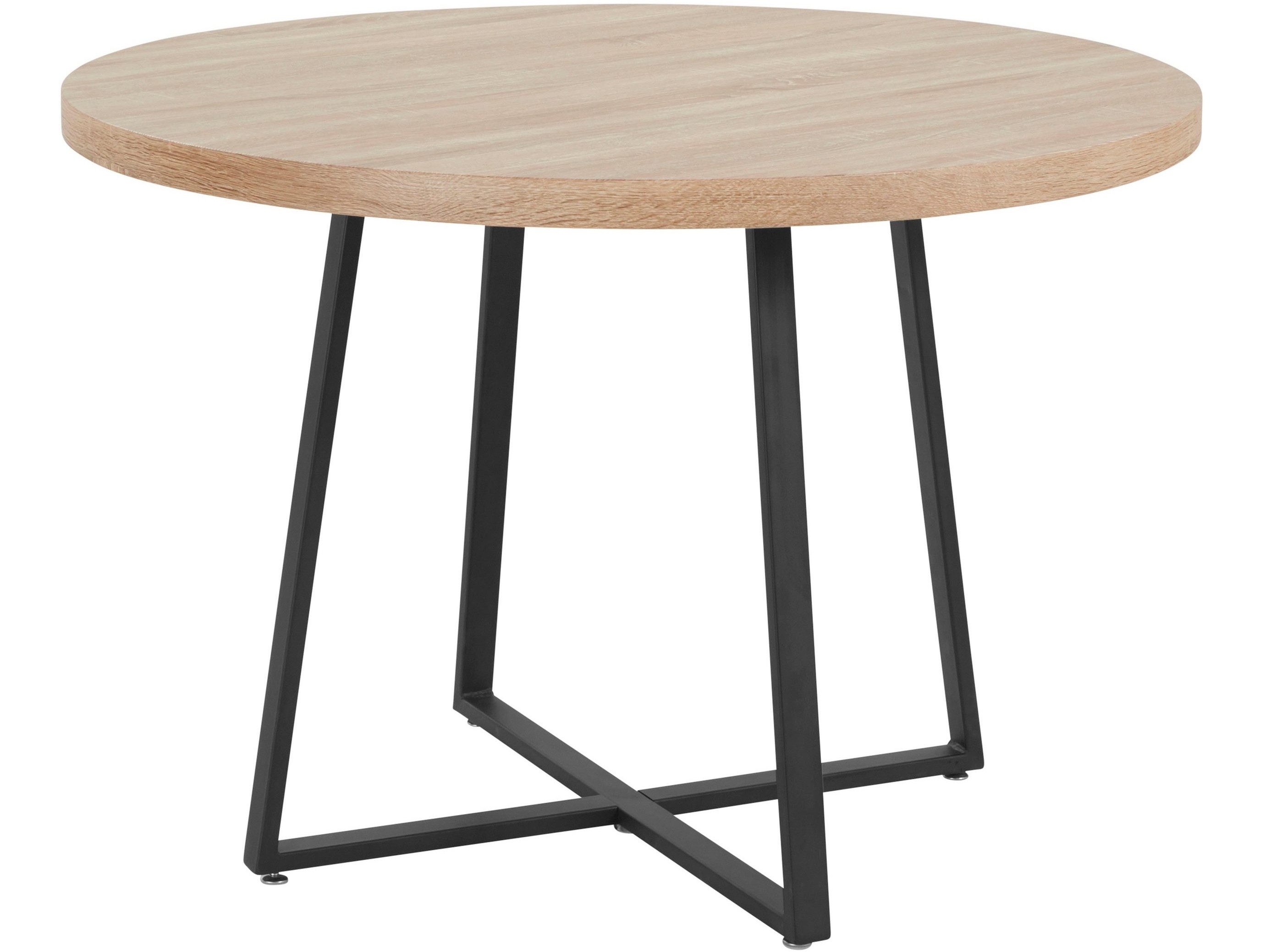 freiraum Esstisch Antwerpen, in Eiche Dekor natur, MDF/Metall - 76x100cm (HxD)