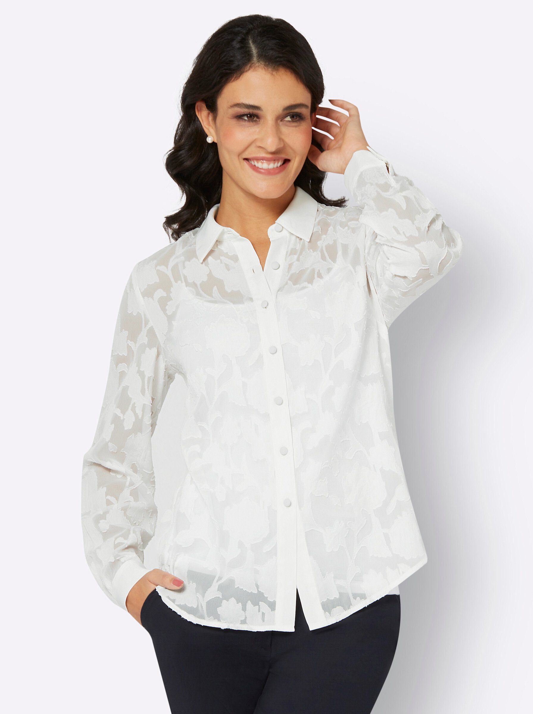 creation L Klassische Bluse Langarmbluse günstig online kaufen
