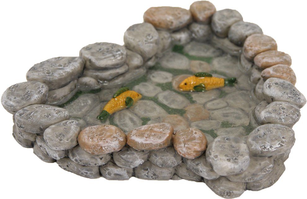FADEDA Dekoobjekt FADEDA Gartenteich mit Fischen, Höhe in cm 3 (1 St)