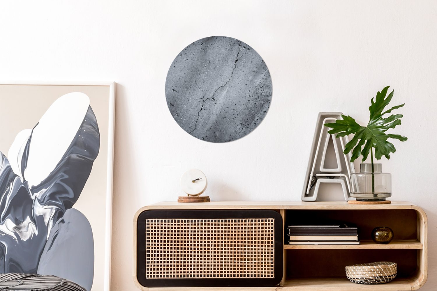 MuchoWow Gemälde Beton - Grau - günstig online kaufen